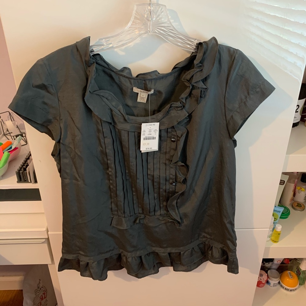 J. Crew Grey Blouse